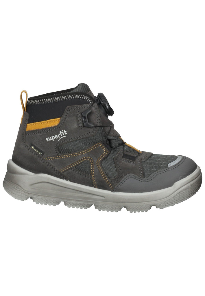 Superfit Stiefelette Veloursleder Grau/Gelb