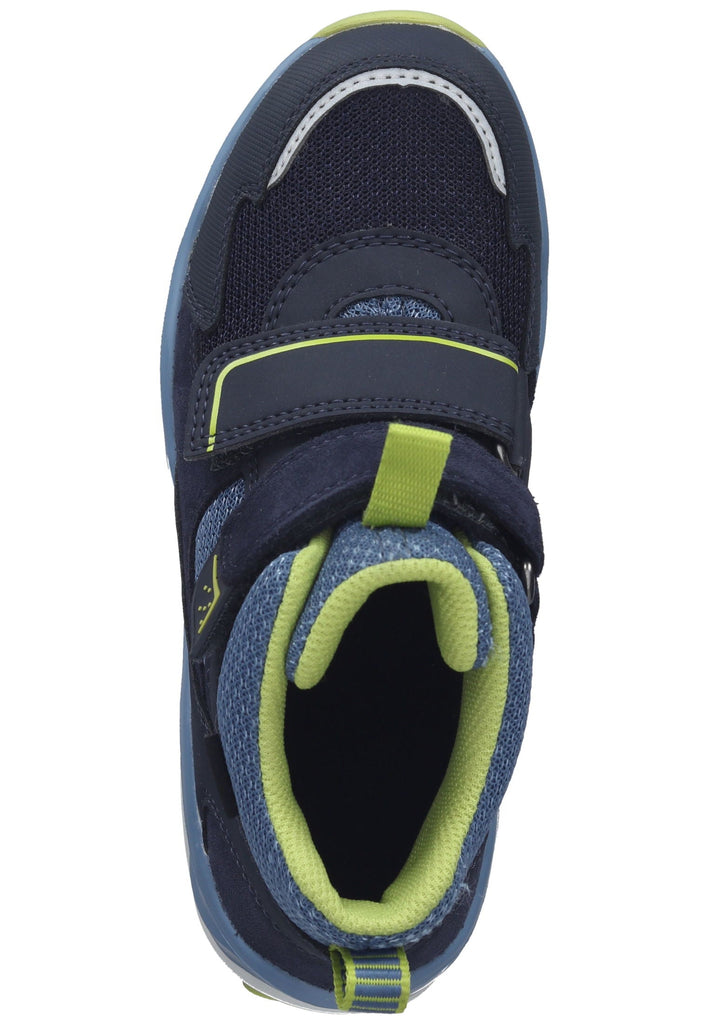 Superfit Stiefelette Veloursleder/Synthetik Blau/Grün