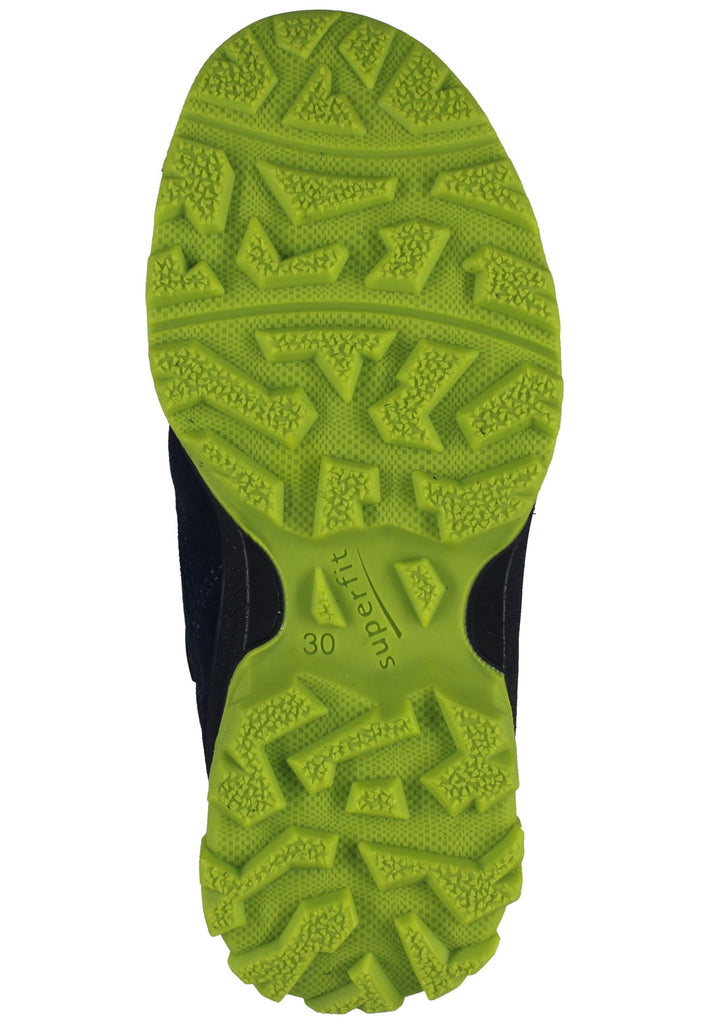 Superfit Stiefelette Veloursleder/Synthetik Blau/Grün