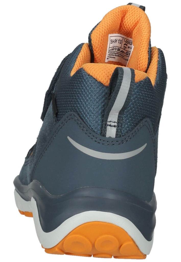 Superfit Stiefelette Veloursleder/Synthetik Blau/Orange