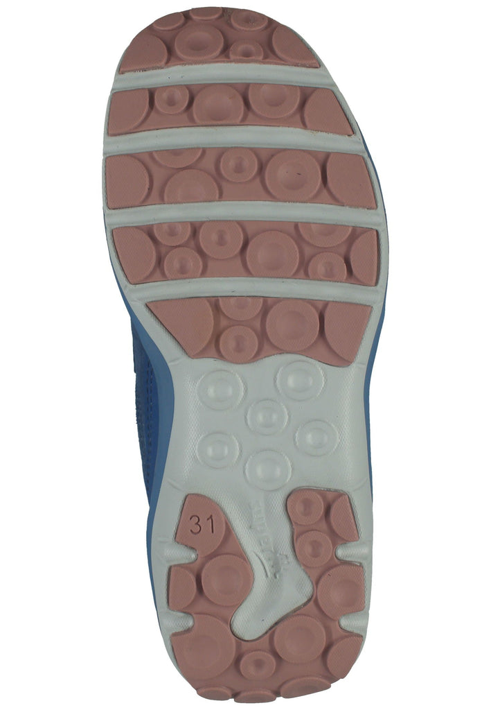 Superfit Stiefelette Veloursleder/Synthetik Blau/Pink