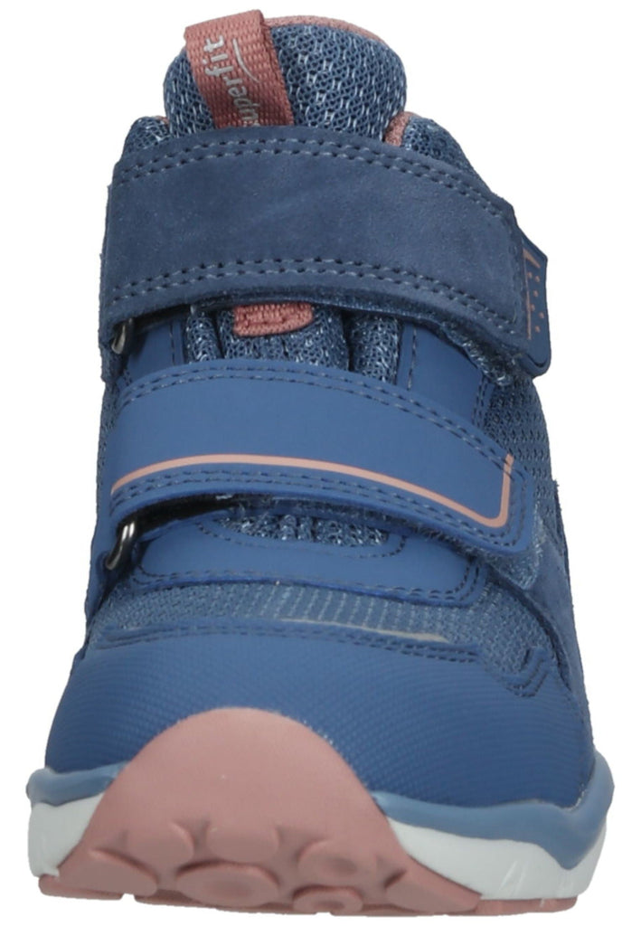 Superfit Stiefelette Veloursleder/Synthetik Blau/Pink