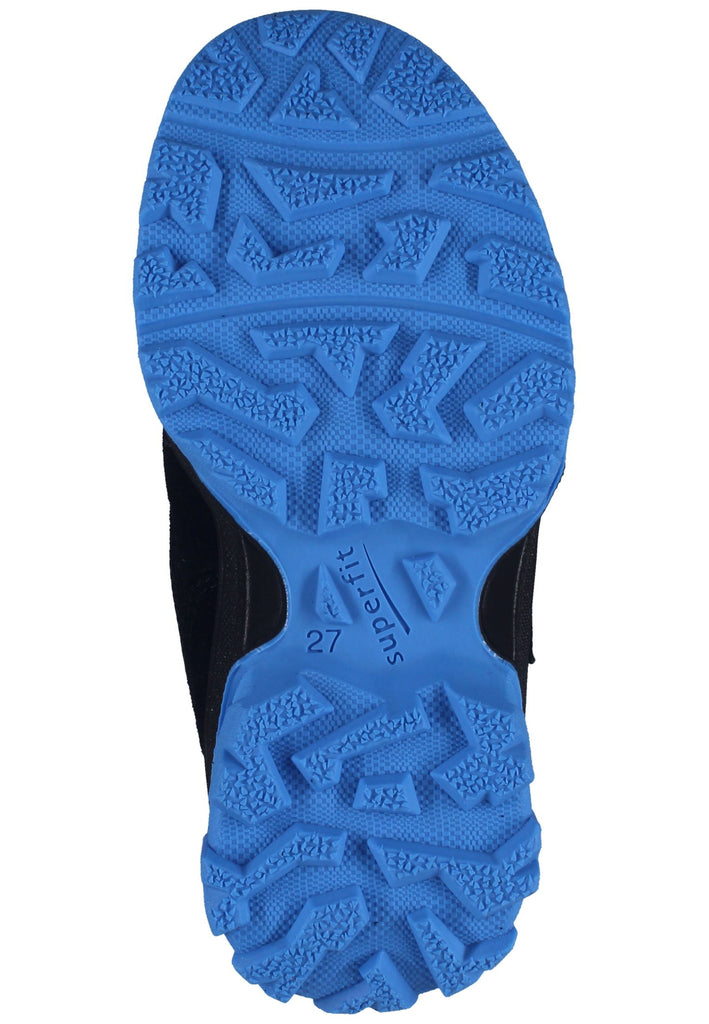 Superfit Stiefelette Veloursleder/Synthetik Schwarz/Blau