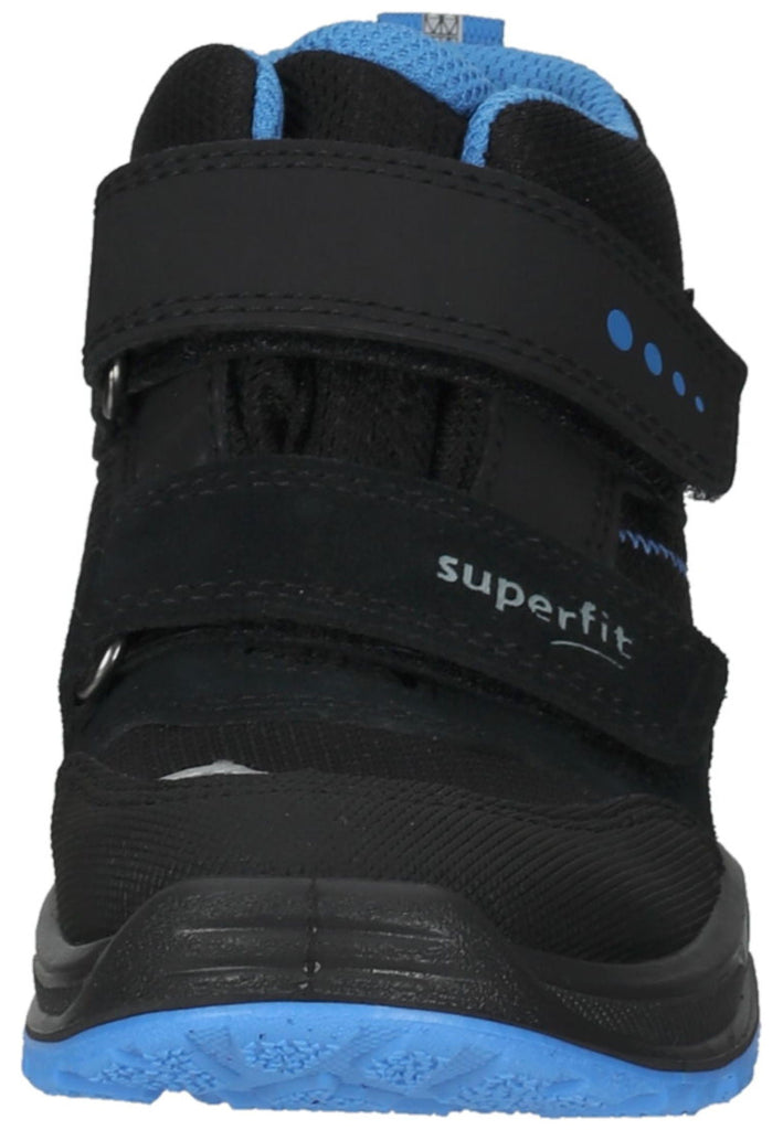 Superfit Stiefelette Veloursleder/Synthetik Schwarz/Blau