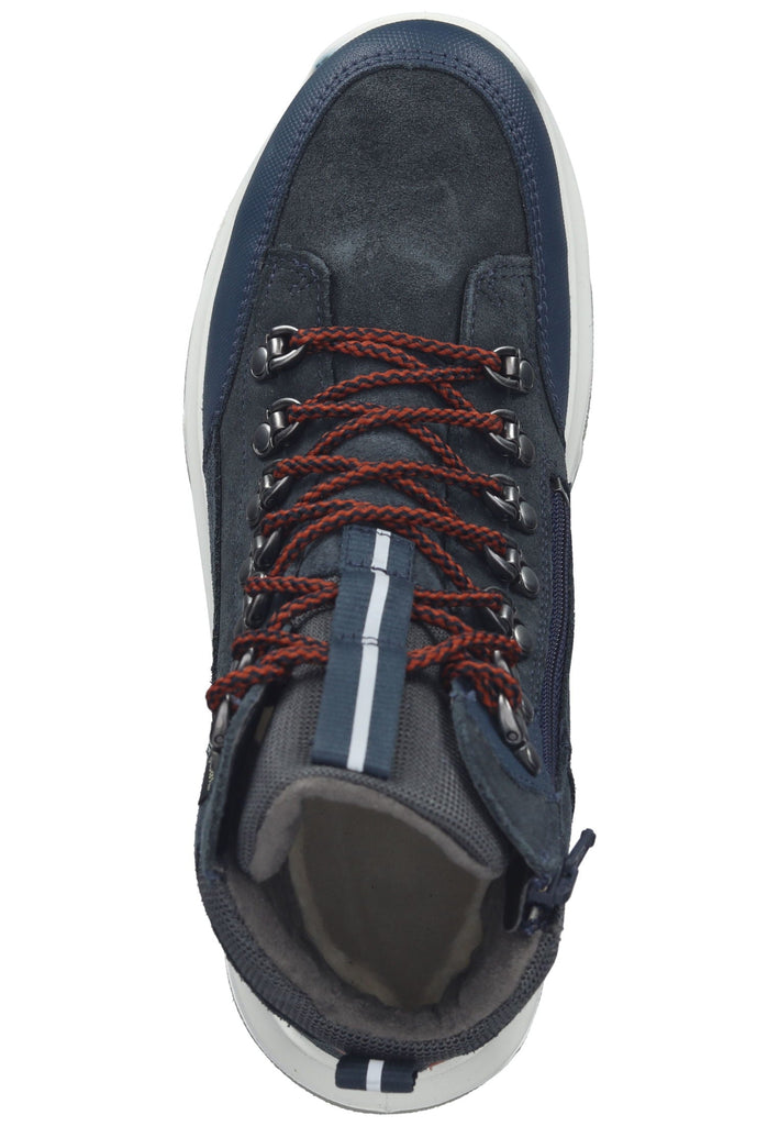 Superfit Stiefelette Veloursleder/Textil Blau Warmfutter