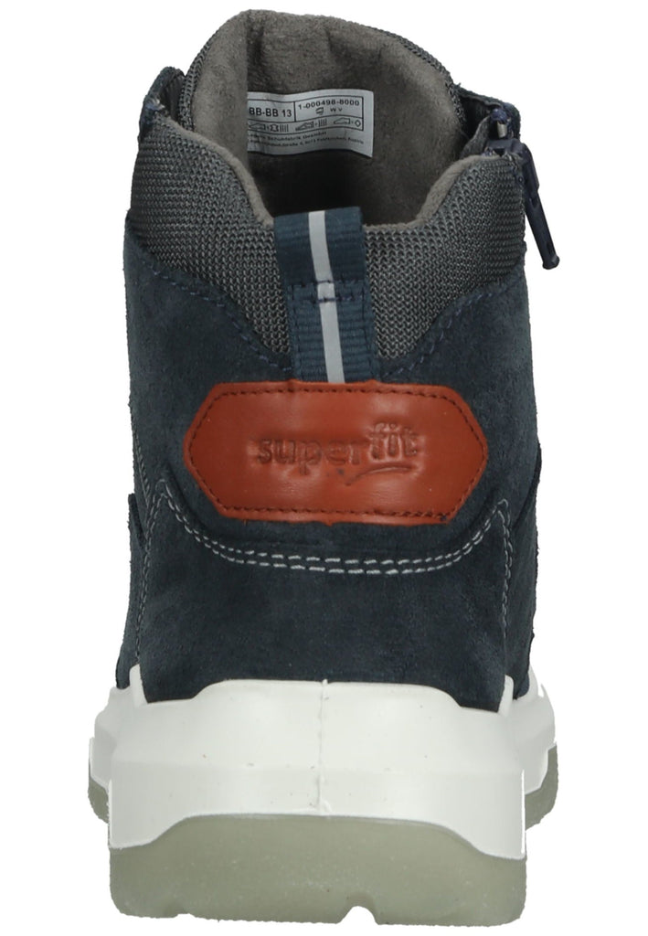 Superfit Stiefelette Veloursleder/Textil Blau Warmfutter