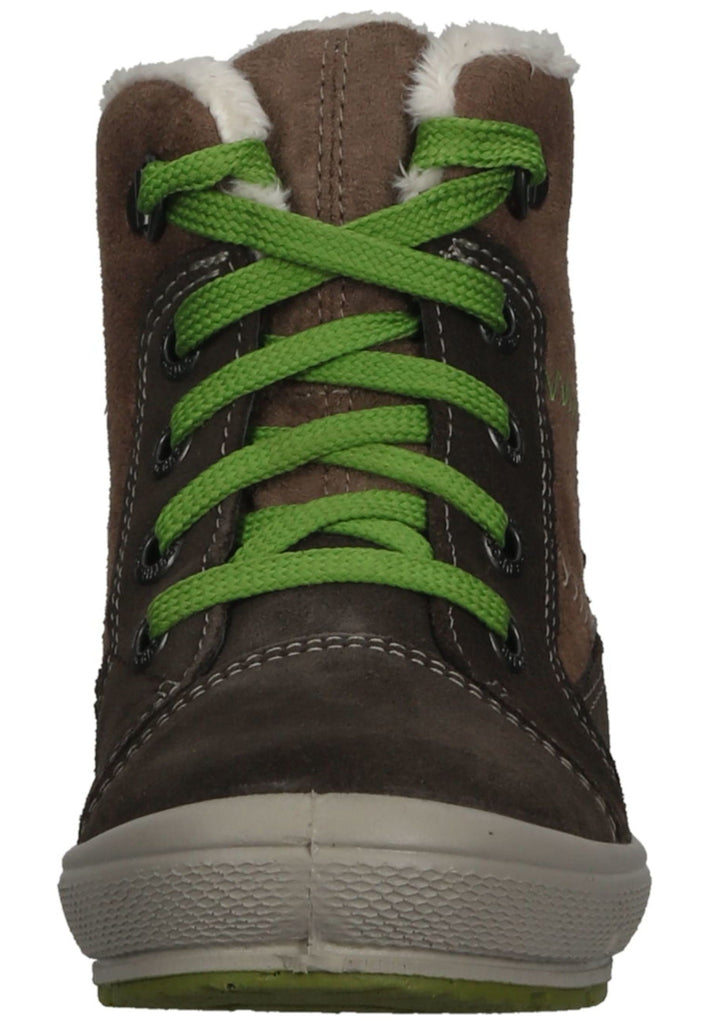 Superfit Stiefelette Veloursleder/Textil Braun/Grün Warmfutter