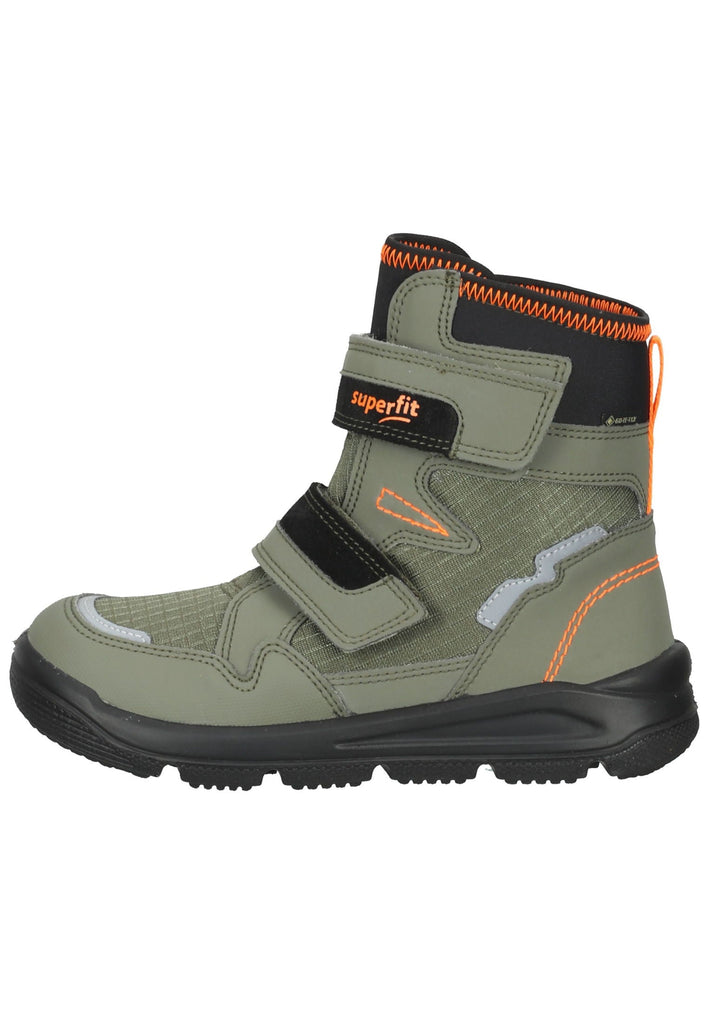 Superfit Stiefelette Veloursleder/Textil Grün Warmfutter