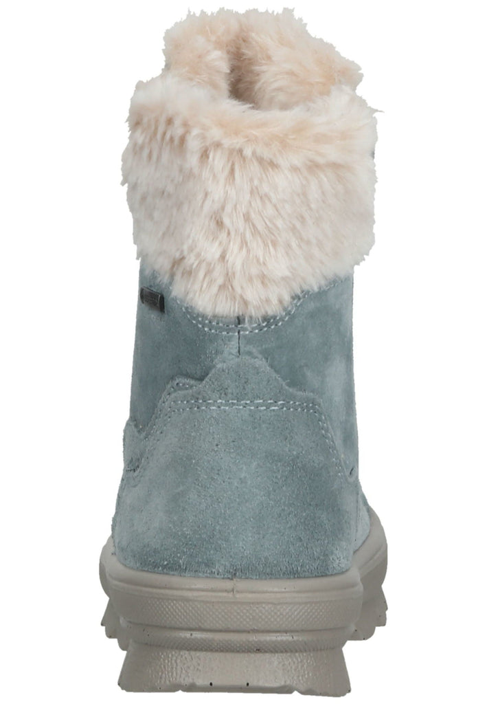 Superfit Stiefelette Veloursleder/Textil Hellgrün Warmfutter