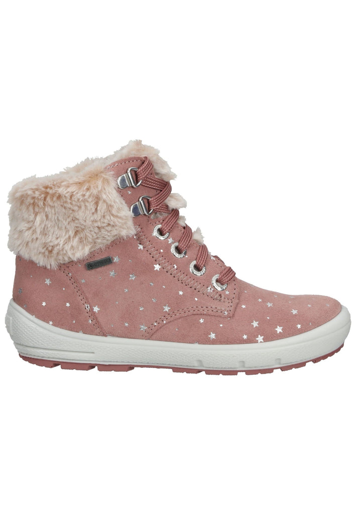 Superfit Stiefelette Veloursleder/Textil Rosa Warmfutter