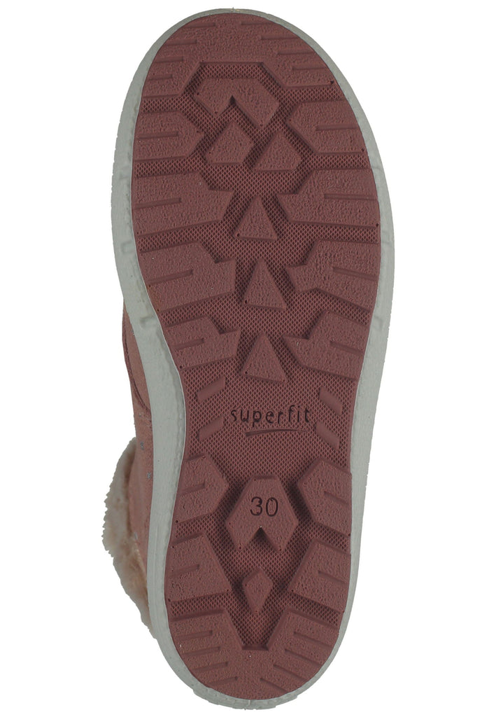 Superfit Stiefelette Veloursleder/Textil Rosa Warmfutter