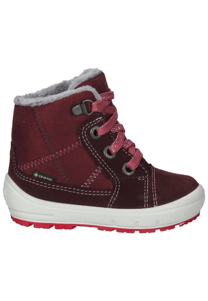 Superfit Stiefelette Veloursleder/Textil Rot/Pink Warmfutter