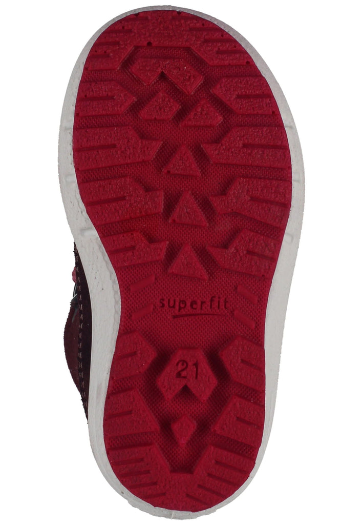 Superfit Stiefelette Veloursleder/Textil Rot/Pink Warmfutter