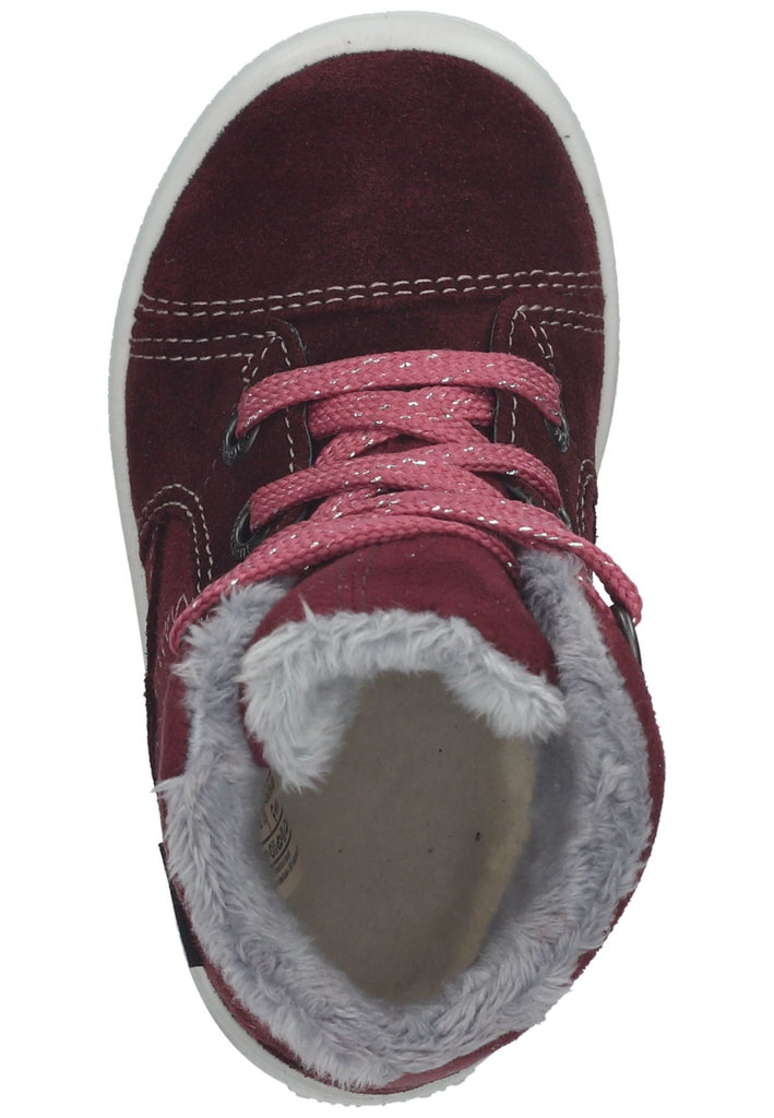Superfit Stiefelette Veloursleder/Textil Rot/Pink Warmfutter
