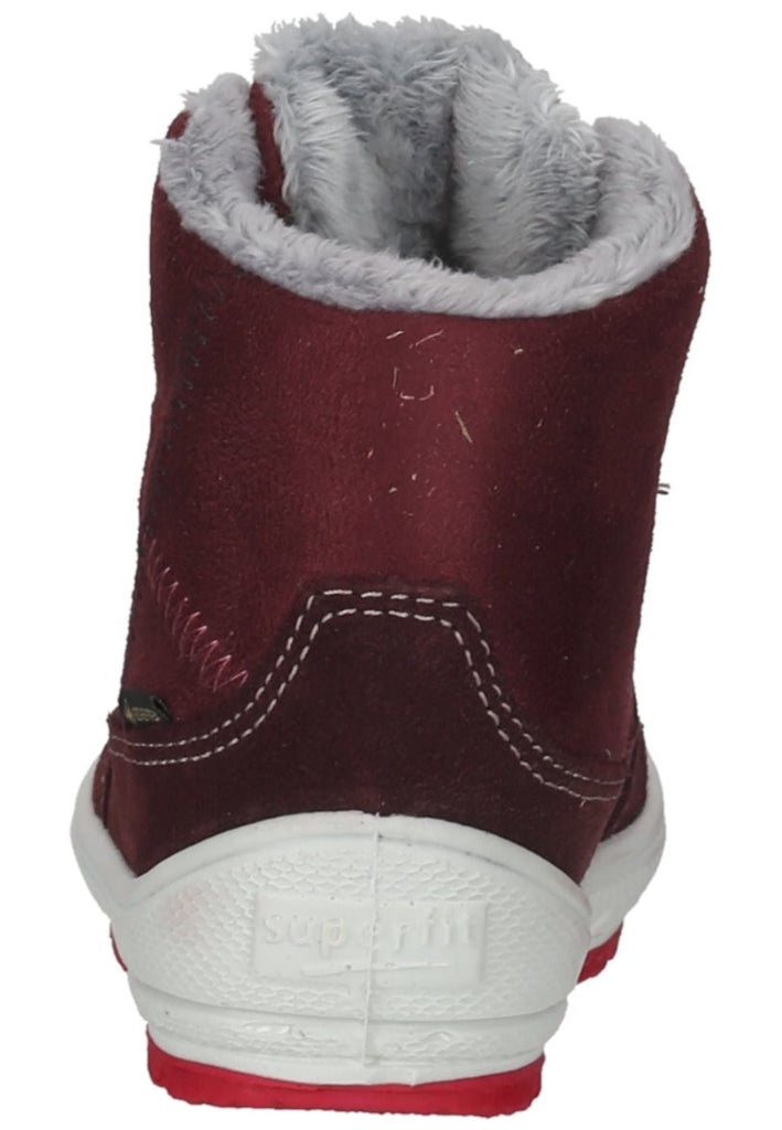 Superfit Stiefelette Veloursleder/Textil Rot/Pink Warmfutter