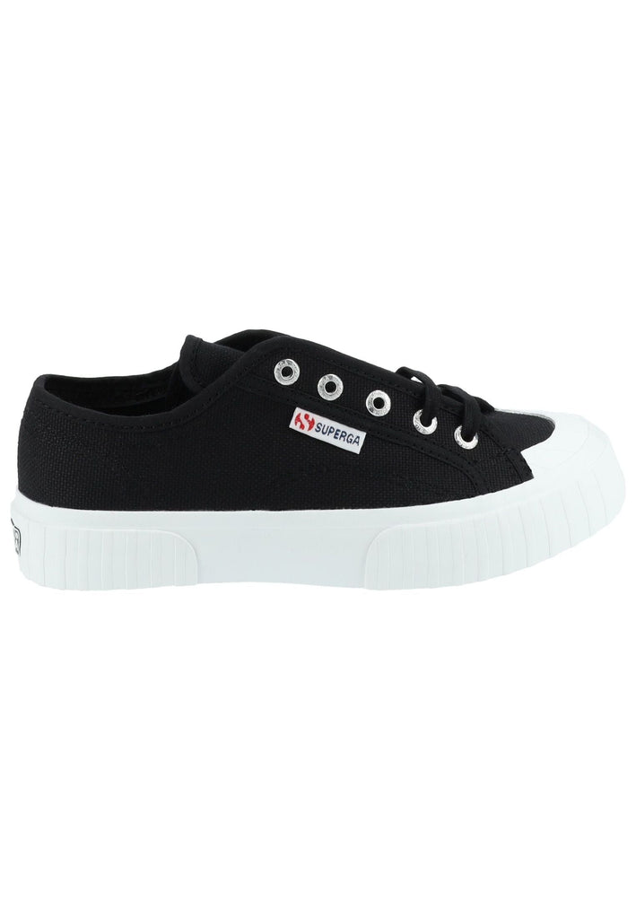 Superga Sneaker Textil Schwarz/Weiß