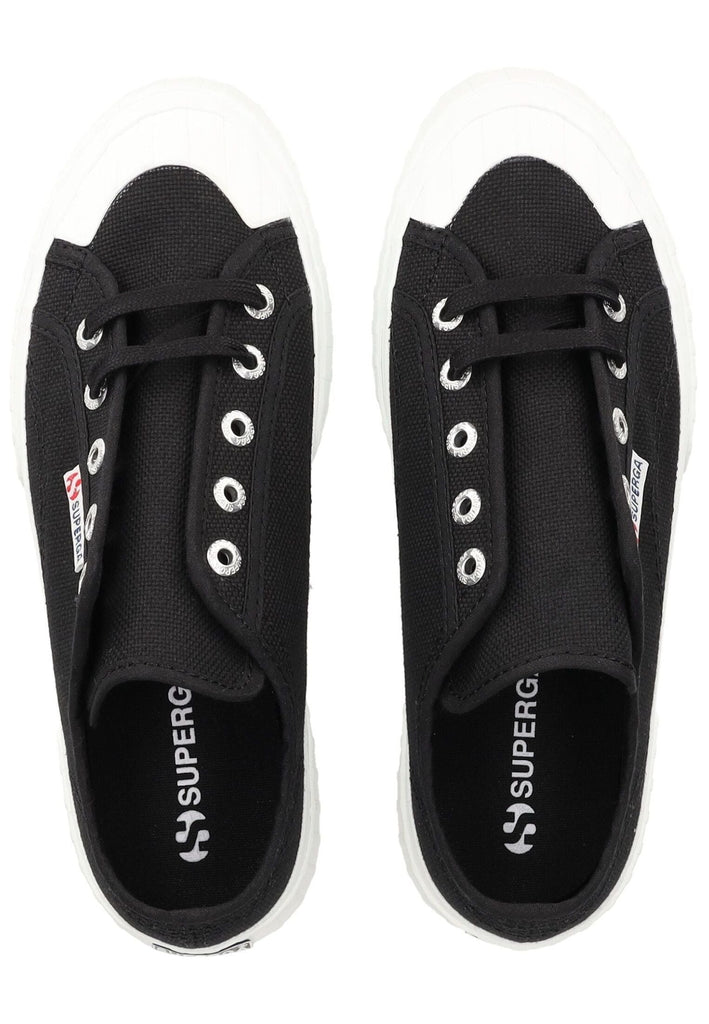 Superga Sneaker Textil Schwarz/Weiß