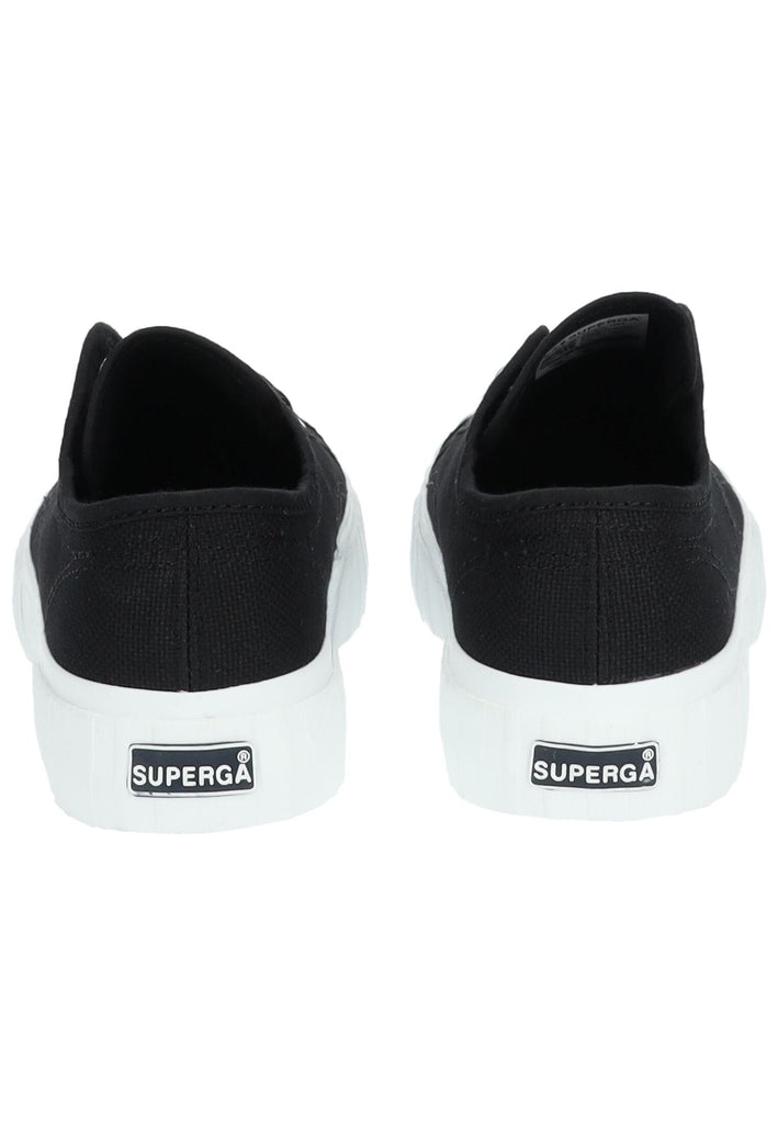 Superga Sneaker Textil Schwarz/Weiß