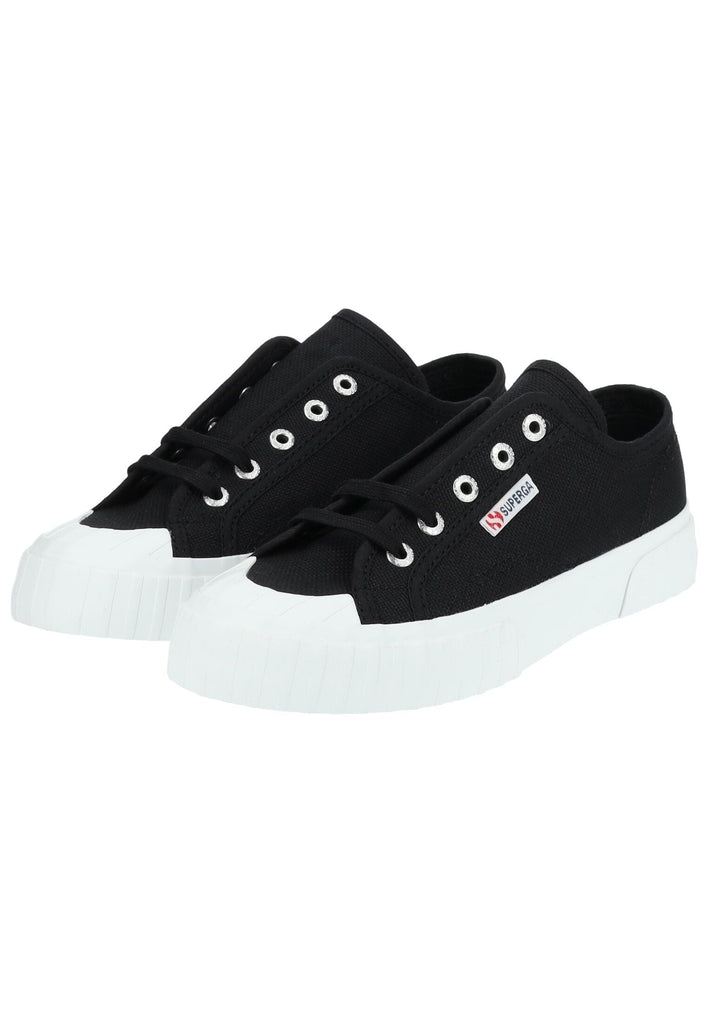 Superga Sneaker Textil Schwarz/Weiß