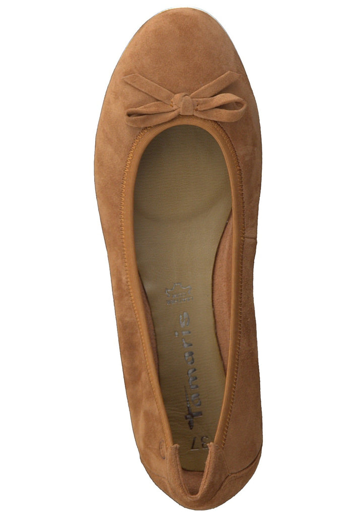 Tamaris Ballerinas Leder Braun