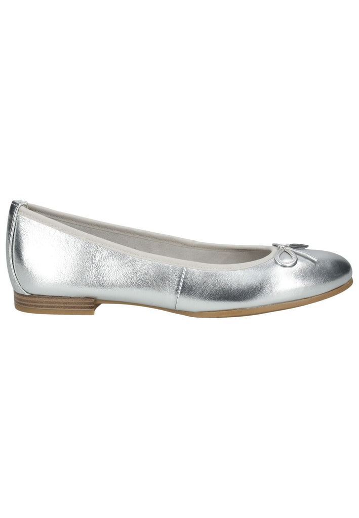 Tamaris Ballerinas Leder Silber