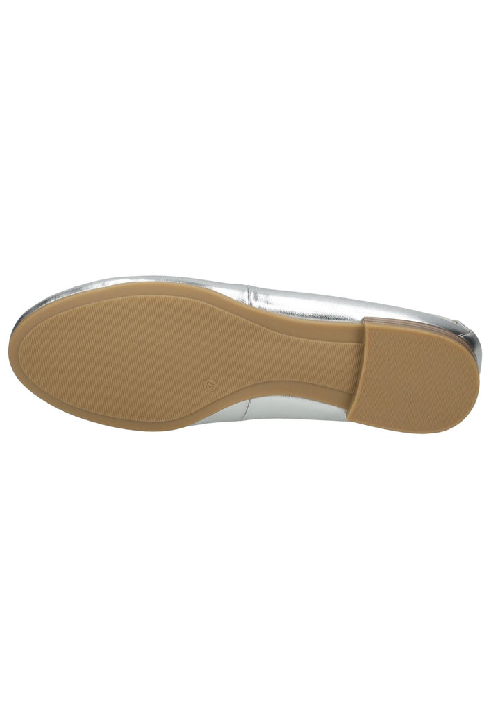Tamaris Ballerinas Leder Silber