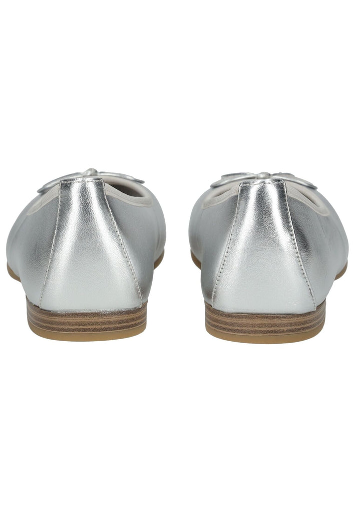 Tamaris Ballerinas Leder Silber
