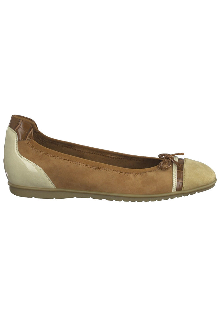 Tamaris Ballerinas Leder/Synthetik Cognac