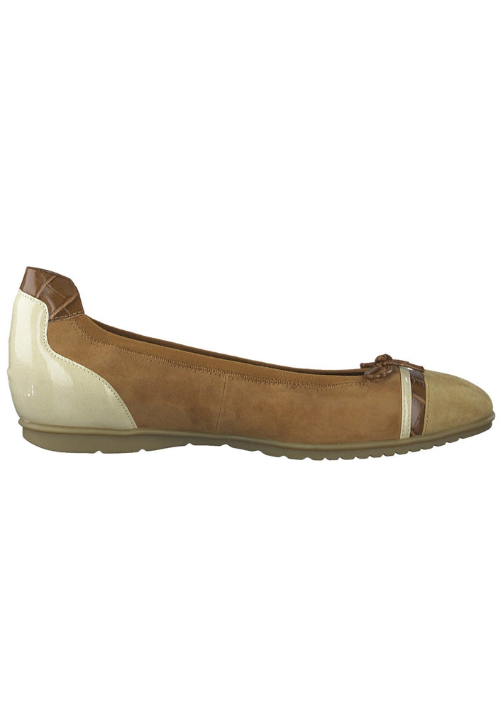 Tamaris Ballerinas Leder/Synthetik Cognac