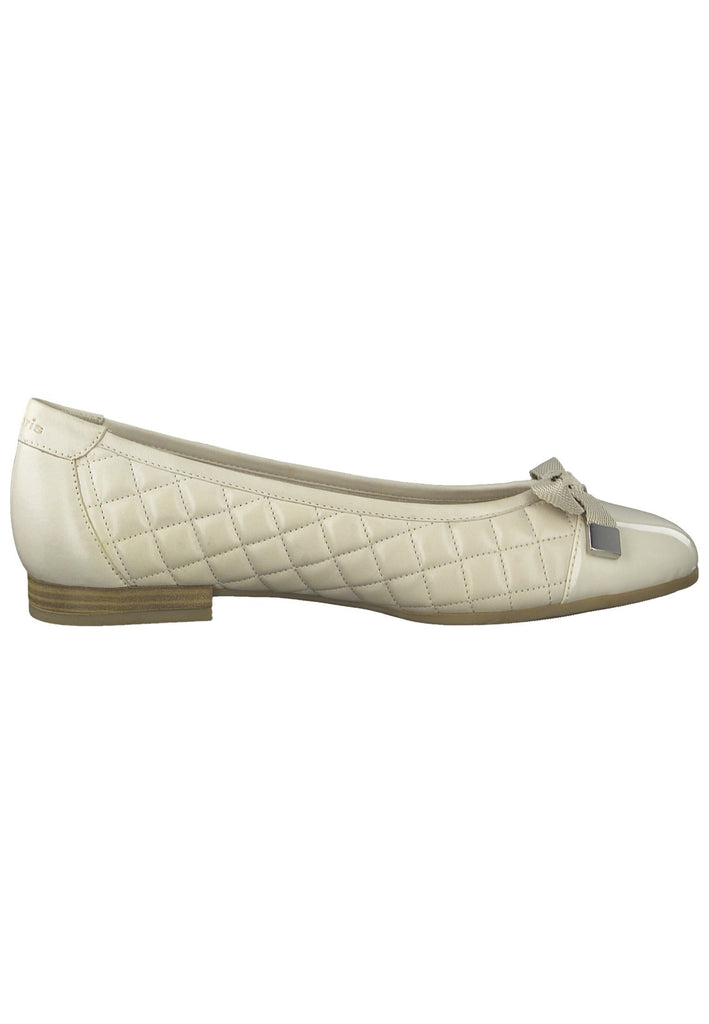 Tamaris Ballerinas Leder/Synthetik Ivory