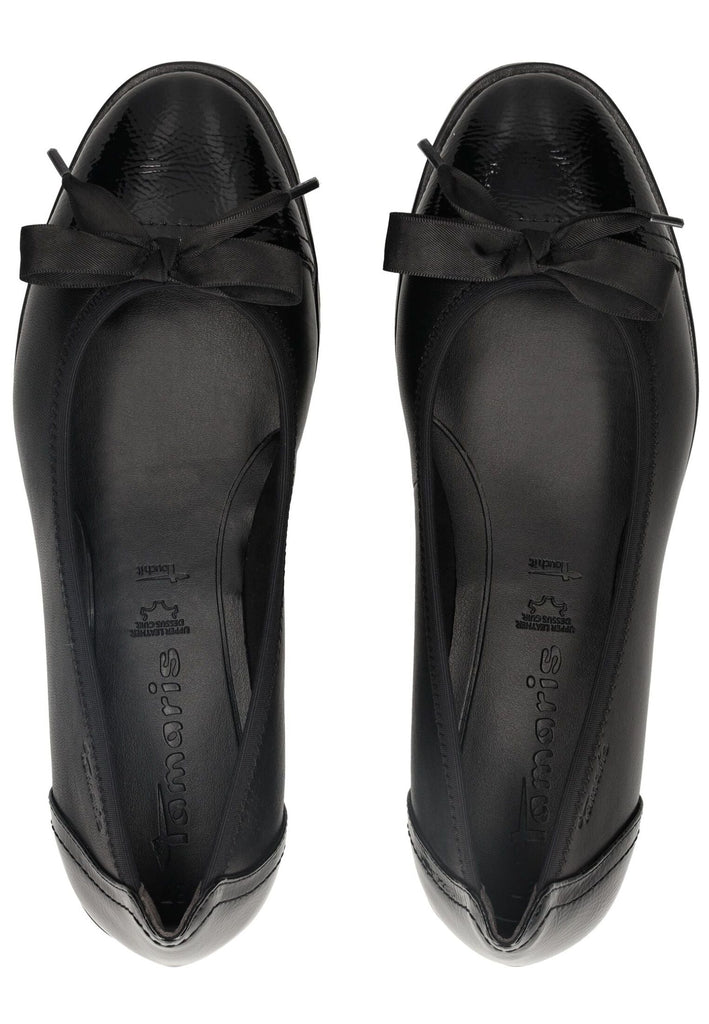 Tamaris Ballerinas Leder/Synthetik Schwarz