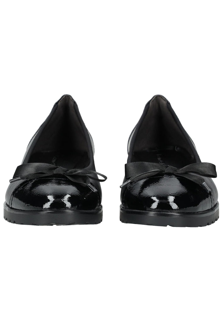 Tamaris Ballerinas Leder/Synthetik Schwarz