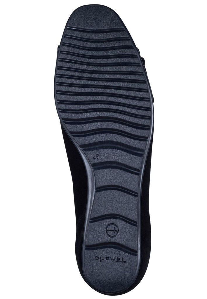 Tamaris Ballerinas Leder/Textil Schwarz