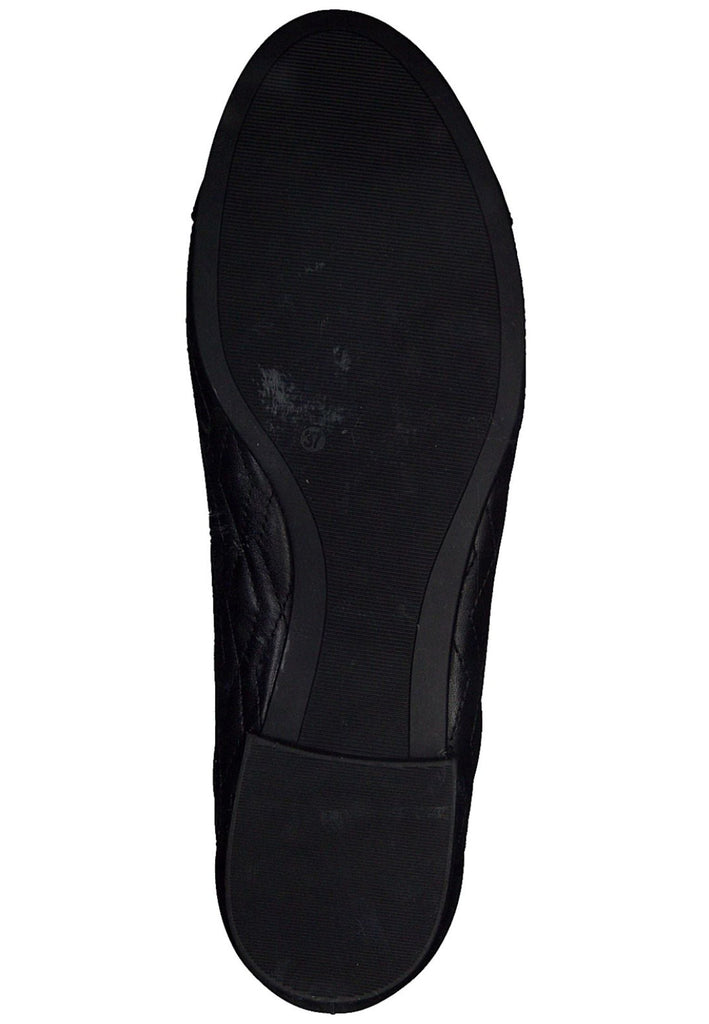 Tamaris Ballerinas Leder/Textil Schwarz