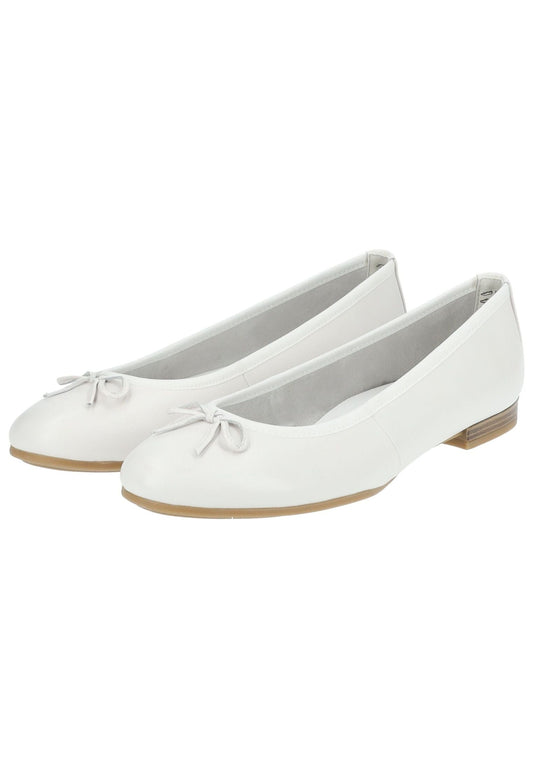 Tamaris Ballerinas Leder Weiß