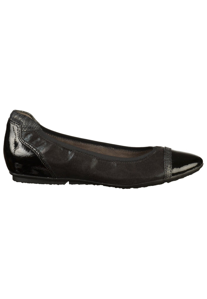 Tamaris Ballerinas Lederimitat/Textil Schwarz