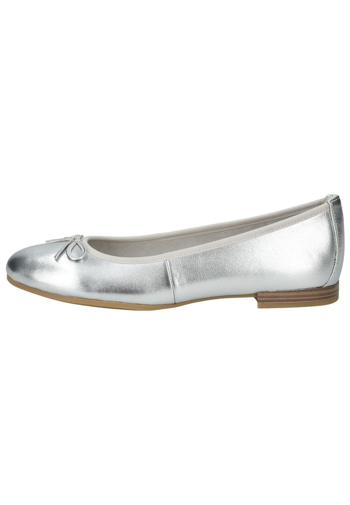 Ballerinas Tamaris Ballerinas Leder Silber