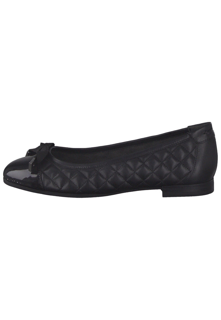 Ballerinas Tamaris Ballerinas Leder/Synthetik Schwarz