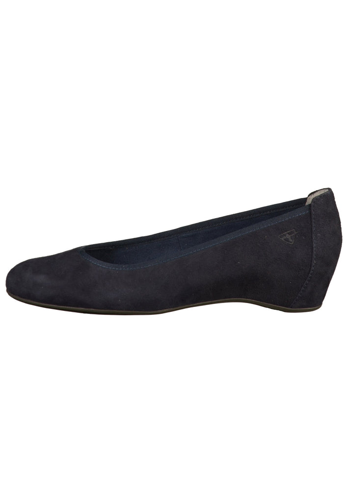 Tamaris Ballerinas Veloursleder Navy