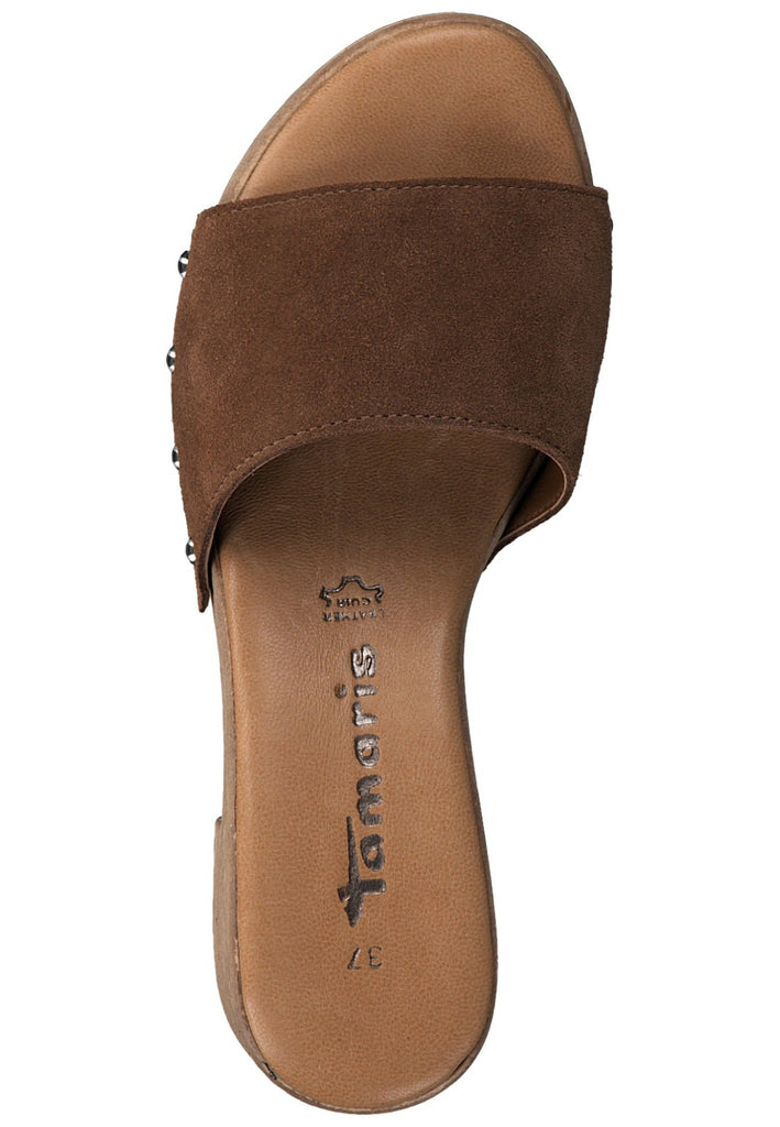 Tamaris Clogs Leder Cuoio