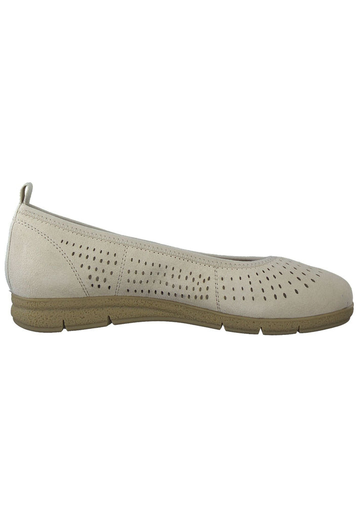Tamaris Comfort Ballerinas Leder Beige