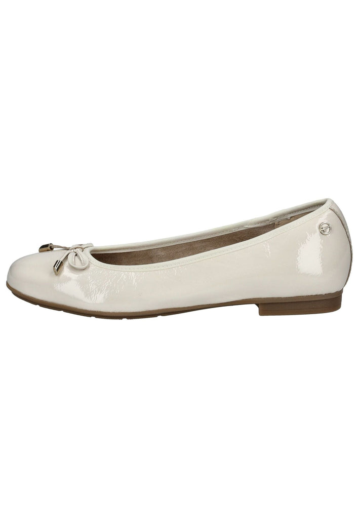 Tamaris Comfort Ballerinas Leder Creme