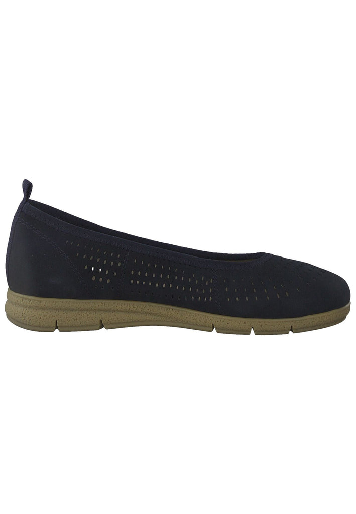 Tamaris Comfort Ballerinas Leder Navy