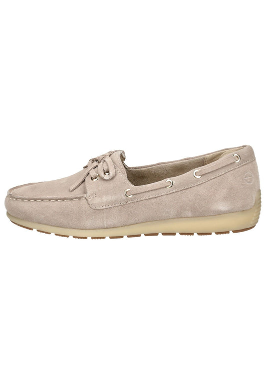 Tamaris Comfort Halbschuhe Leder Beige