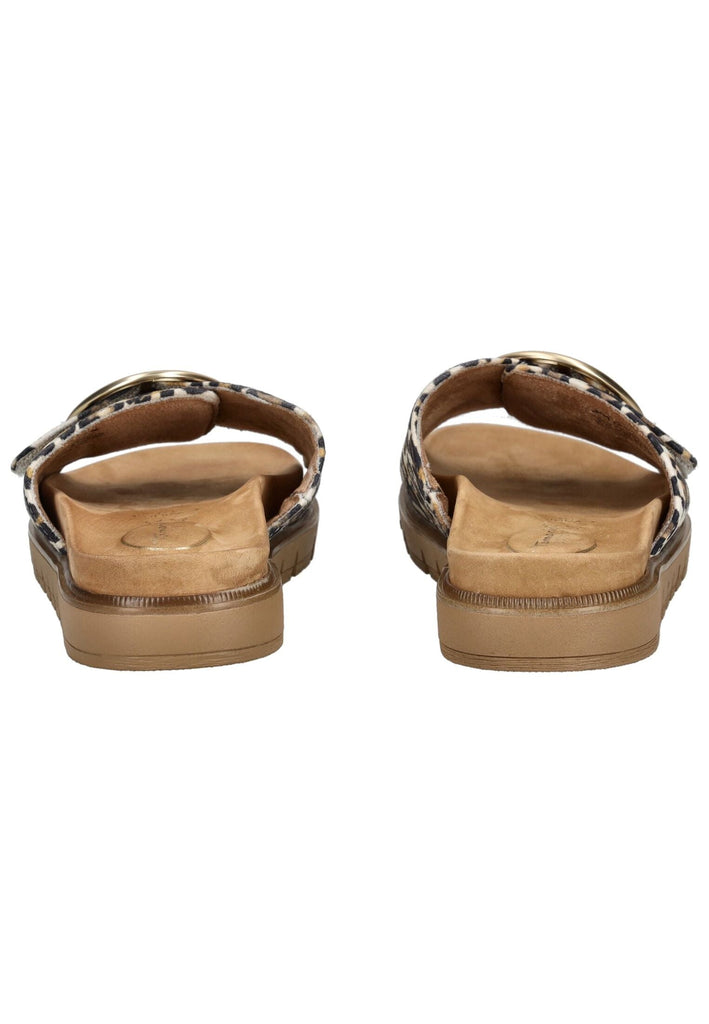 Tamaris Comfort Pantoletten Leder Leopard