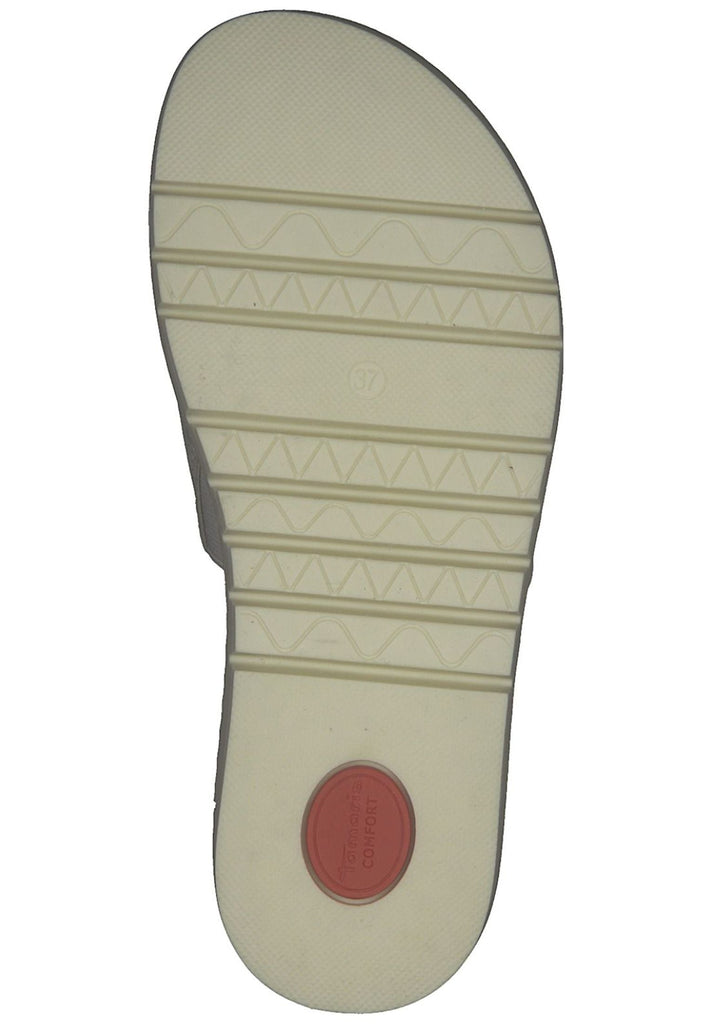 Tamaris Comfort Pantoletten Leder Silber