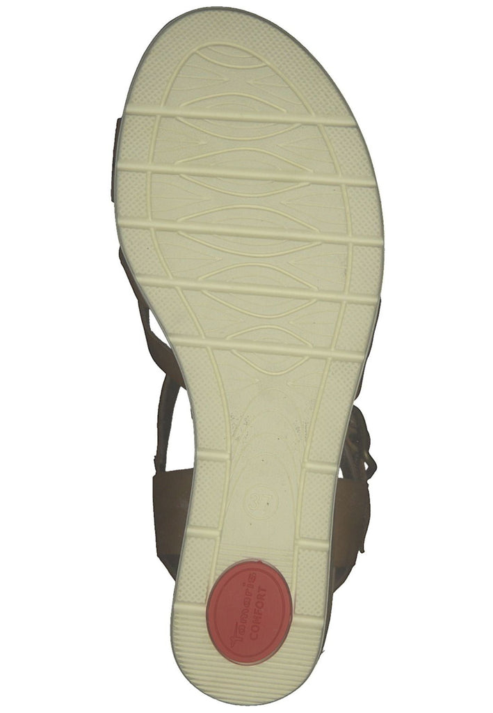 Tamaris Comfort Sandalen Leder Cognac