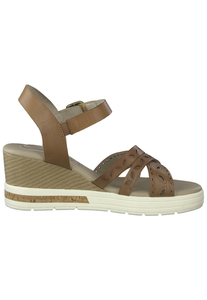 Tamaris Comfort Sandalen Leder Cognac