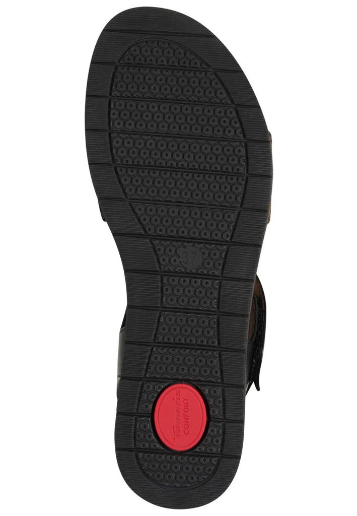 Tamaris Comfort Sandalen Leder Schwarz