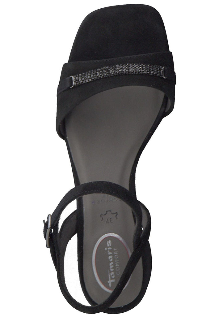 Tamaris Comfort Sandalen Leder Schwarz
